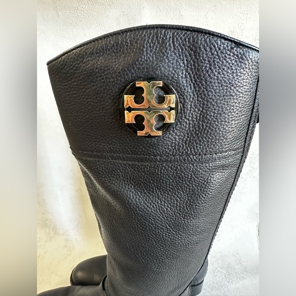 Tory Burch Black Leather Riding Boot - Picture 6 of 15